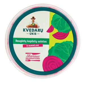 Raugintų kopūstų salotos su burokėliais KVEDARŲ ŪKIS, 400 g