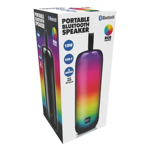 Bluetooth muzikinė kolonėlė su RGB apšvietimu