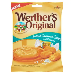 Karameliniai saldainiai WERTHER'S Soft Salted, 125 g