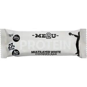 Proteino batonėlis ME2U Protein Multilayer White Cookies, 50g