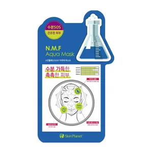 SKIN PLANET intensyviai drėkinanti ir odą atkurianti veido kaukė N.M.F AQUA MASK, 26g