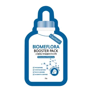 SKIN PLANET drėkinamoji ir skaistinamoji lakštinė veido kaukė su biomeflora kompleksu, 25g