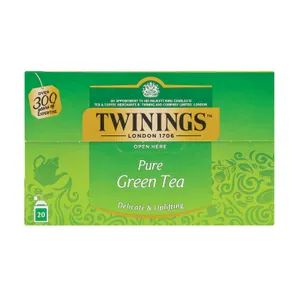 TWININGS Žalioji arbata PURE GREEN, 20x2g, 40g