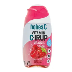 Hohes C j.serbentų-aviečių-braškių sirupas su vit. C,B3,B7 VITALIZE 0,065l