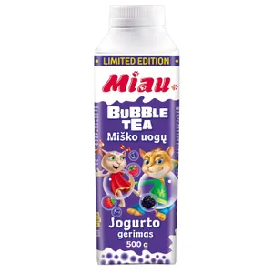 Jogurto gėrimas MIAU su miško uogomis ir 