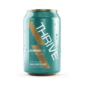 Nealkoholinis alus su 75 mg magnio THRIVE UNWIND IPA (0%), 330 ml