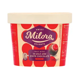 Avietės šokolade MILORA, 140 g
