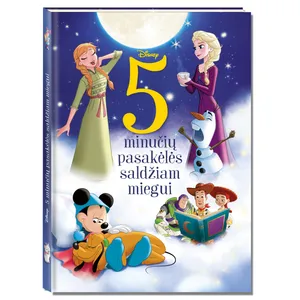 Knyga DISNEY 5 MINUČIŲ PASAKĖLĖS SALDŽIAM MIEGUI