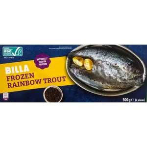 Šaldytas vaivorykštinis upėtakis BILLA, 500 g