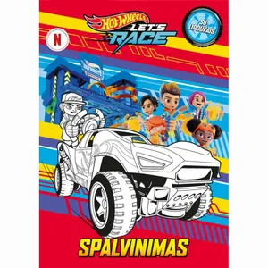 Knyga HOT WHEELS. SPALVINIMAS SU LIPDUKAIS