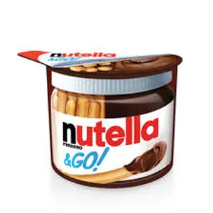 Lazdynų riešutų ir kakavos kremas su traškiomis duonos lazdelėmis NUTELLA & Go!, 52 g