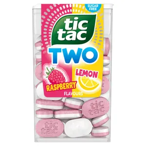 Pastilės aviečių ir citrinų skonio TIC TAC TWO, 38,5 g