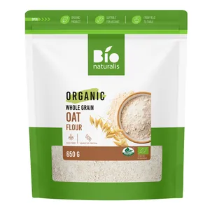 Ekologiški visų grūdo dalių avižų miltai BIONATURALIS, 650 g 