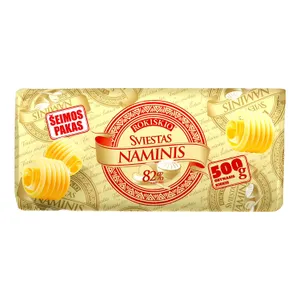 Sviestas ROKIŠKIO NAMINIS 82%,  500g