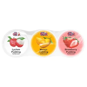 Želė RICO LYCHEE, MANGO, STRAWBERRY, 195 g