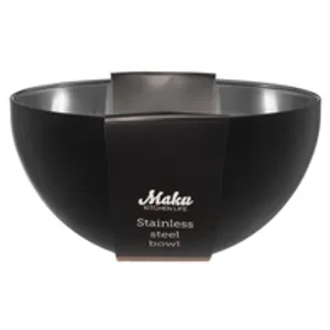 Nerūdijančio plieno dubuo, MAKU 24 cm., juodos spalvos