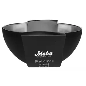 Nerūdijančio plieno dubuo MAKU, 19 cm., juodos spalvos