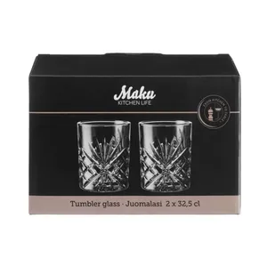 Stiklinės MAKU 325 ml, 2 vnt., pilkos spalvos