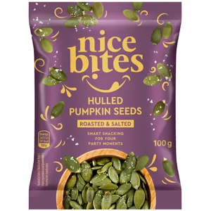 Kepintos ir sūdytos moliūgų sėklos NICE BITES, 100 g