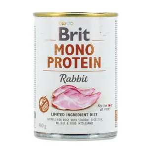 Konservuotas pašaras šunims BRIT CARE MONO PROTEIN RABBIT, 400 g