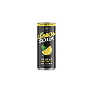 Gazuotas gaivusis citrinų sulčių gėrimas CRODO Lemon soda, 330 ml