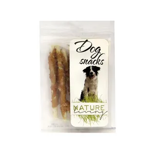 Šunų skanėstai, galvijų odos pagaliukai su vištiena NATURE LIVING, 75 g