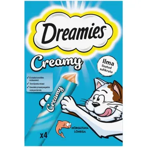 Kreminis skanėstas su lašiša DREAMIES, 40 g