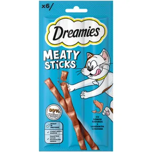 Mėsos lazdelės su lašiša DREAMIES, 30 g