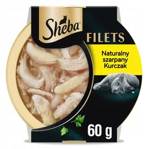 Visavertis šlapias ėdalas suaugusioms katėms su vištiena SHEBA Filets, 60 g