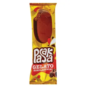 Šokoladiniai grietininiai ledai PASAKA GELATO, 64 g