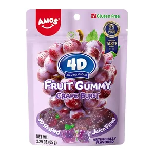 Guminukai AMOS 4D FRUIT GUMMY GRAPE BURST, 65 g