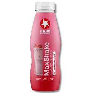 Braškių skonio baltyminis gėrimas MAXINUTRITION MAXSHAKE, 330 ml