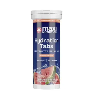 Arbūzų skonio elektrolitų tirpios tabletės MAXINUTRITION, 10 vnt.