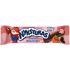 Glaistytas braškinis plombyras NYKŠTUKAS, 80 ml