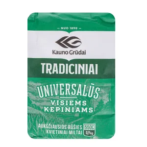 Kvietiniai miltai KAUNO GRŪDAI 550C, 900 g