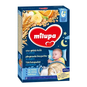 Pilno grūdo košė su vaisiais MILUPA, 10m+, 250 g