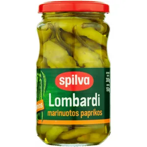 Lombardijos paprikos marinuotos švelnios SPILVA, 300 g