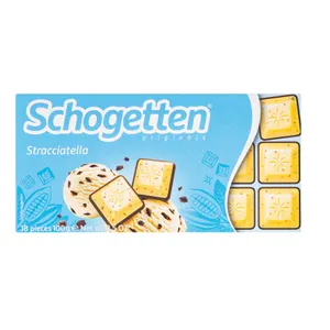 Baltasis šokoladas SCHOGETTEN STRACCIATELLA, 100 g