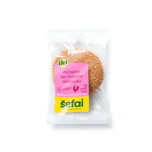Mėsainis su vištienos maltinuku IKI ŠEFAI, 160 g