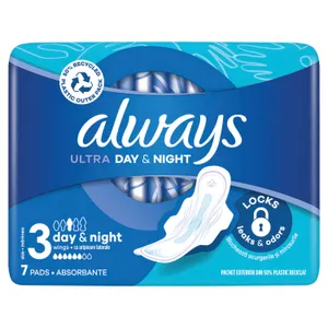 Higieniniai paketai ALWAYS ULTRA NIGHT, 7 vnt.