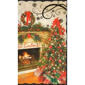 Kalėdinis atvirukas su voku