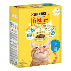 Sausas ėdalas katėms su lašiša, daržovėmis FRISKIES, 1 kg