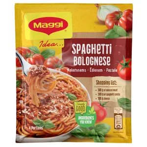Makaronų ruošinys MAGGI IDEA SPAGHETTI BOLOGNESE, 44 g