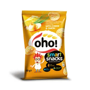 Bulvių traškučiai su sūriu ir svogūnais OHO!, 60 g