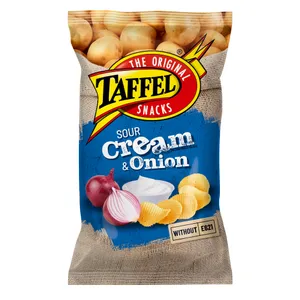 Traškučiai TAFFEL SOUR CREAM & ONION CHIPS, 130 g