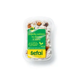 Pupelių salotos su duona ir sūriu IKI ŠEFAI, 350 g