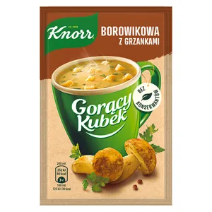 Baravykų sriuba KNORR CUP-A-SOUP su skrebučiais, 16 g