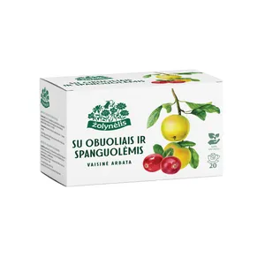 Vaisinė arbata su obuoliais ir spanguolėmis ŽOLYNĖLIS VASAROS SKONIS, 50 g
