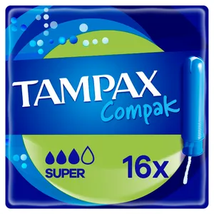 Tamponai TAMPAX Compak Super, 16 vnt.