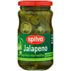 Marinuotos uoginės paprikos griežinėliais SPILVA, 340 g
